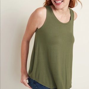 Olive Green Tank Top, Size XS